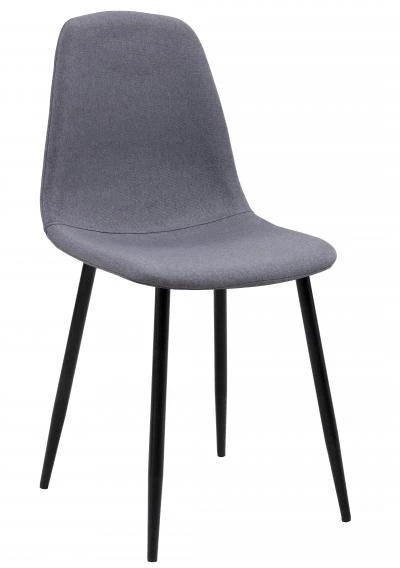 רביעיית כיסאות לפינת אוכל דגם SOLNA בד אריג אפור  X4