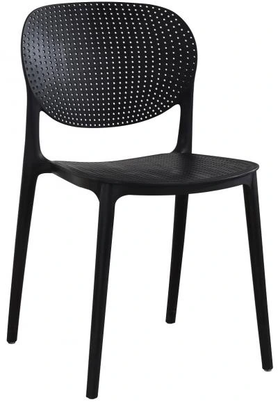 רביעיית כסאות נערמים VANCOUVER שחור X4