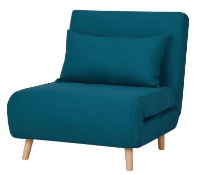 כורסא נפתחת למיטה 77 ס"מ דגם Aubrey בד אריג טורקיז מסדרת Pico