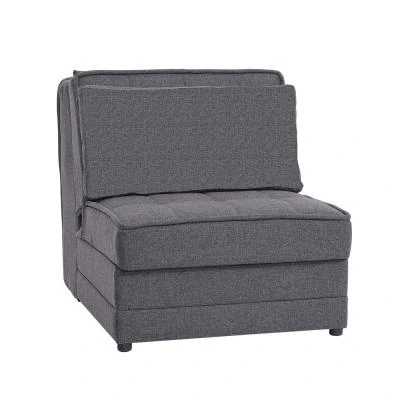 כורסא נפתחת למיטה 80 ס"מ עם ארגז מצעים דגם עמית אפור