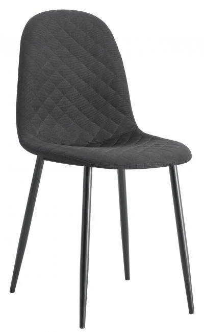 רביעיית כסאות פינת אוכל דגם SOLNA CHIC בד אריג שחור X4 
