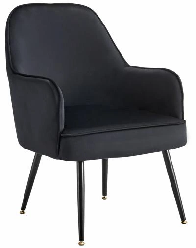 כורסא מעוצבת דגם Joe בד קטיפה שחור