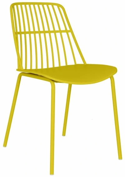 רביעיית כיסאות מדגם Julia צהוב X4 