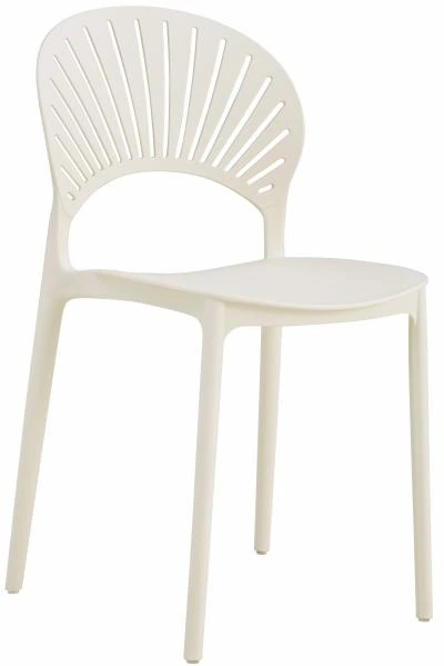 רביעיית כיסאות נערמים מפלסטיק דגם Acania בז' 