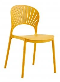 כיסא מפלסטיק דגם Acania צהוב X1